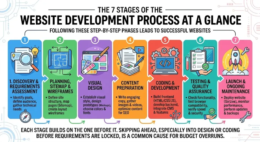7 Stages of the Website Development Process